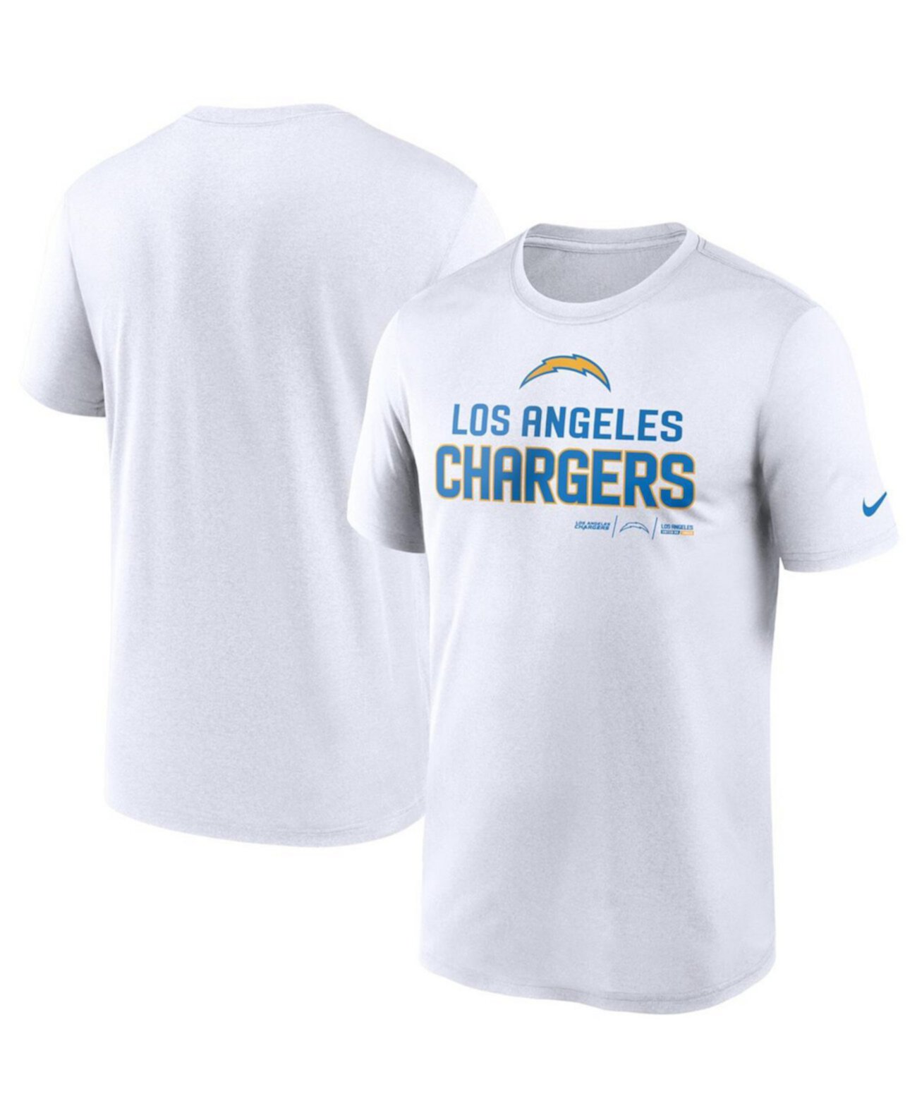 Мужская футболка Nike Los Angeles Chargers Legend Community с коротким рукавом, белая Nike