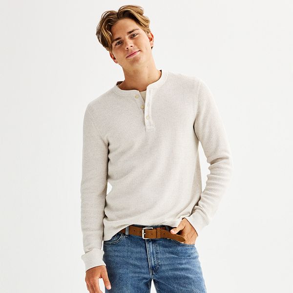 Мужская Футболка SONOMA Long Sleeve Henley SONOMA