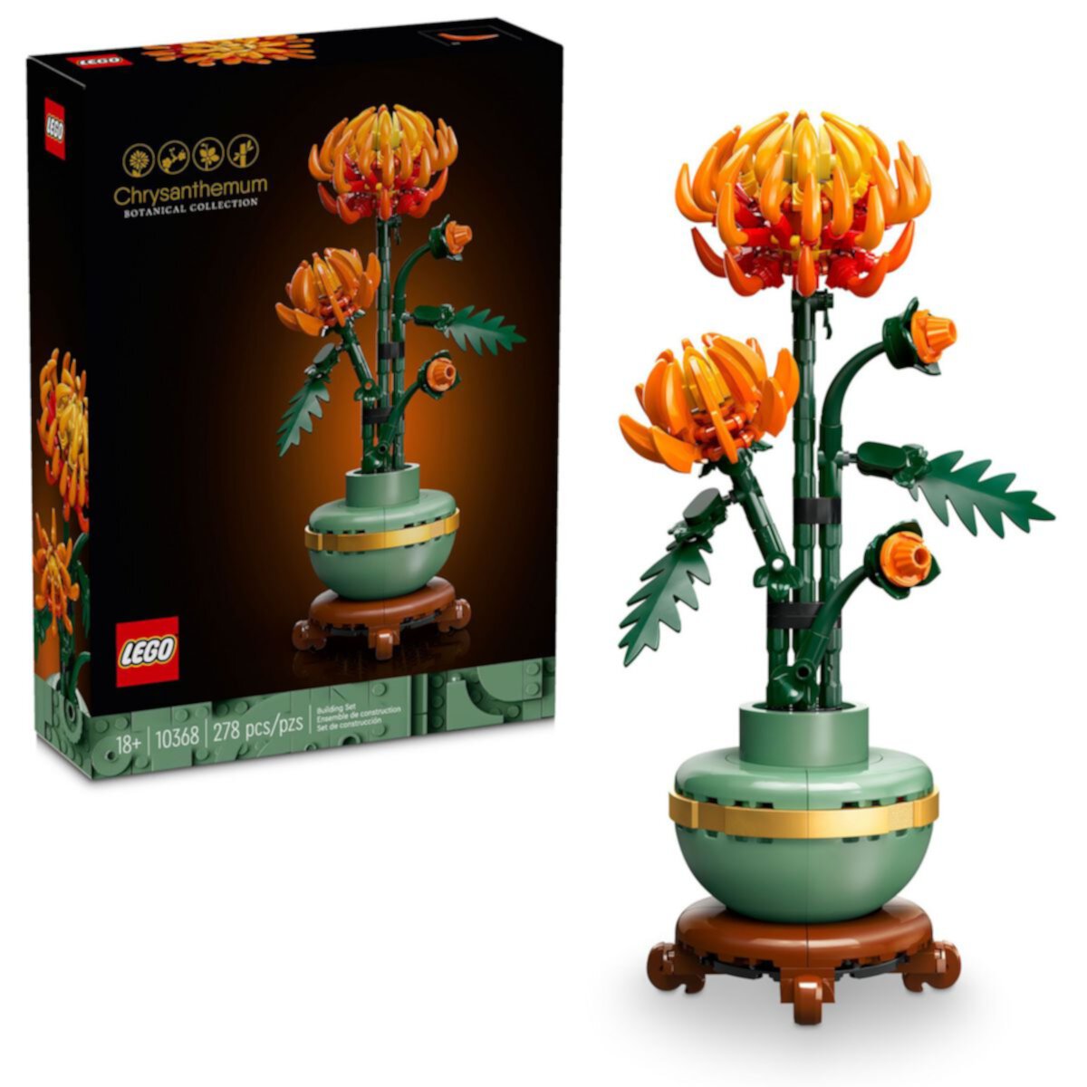 LEGO Icons Chrysanthemum Flower 10368 Building Kit (278 pieces) Lego