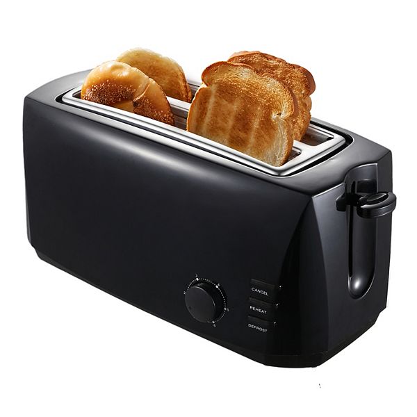 Elite Cuisine Elite Cuisine 4 Slice Long Slot Cool Touch Toaster Elite