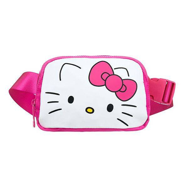 Поясная сумка с милым дизайном, 3 кармана, регулируемый ремешок Hello Kitty