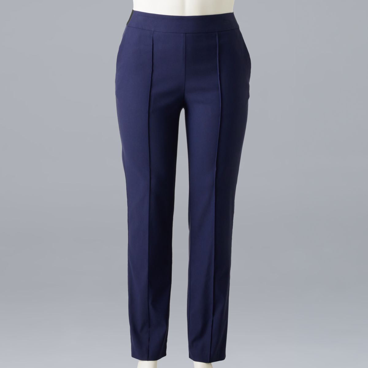 Женские Повседневные брюки Simply Vera Vera Wang Modern Pintuck Slim Straight Simply Vera Vera Wang