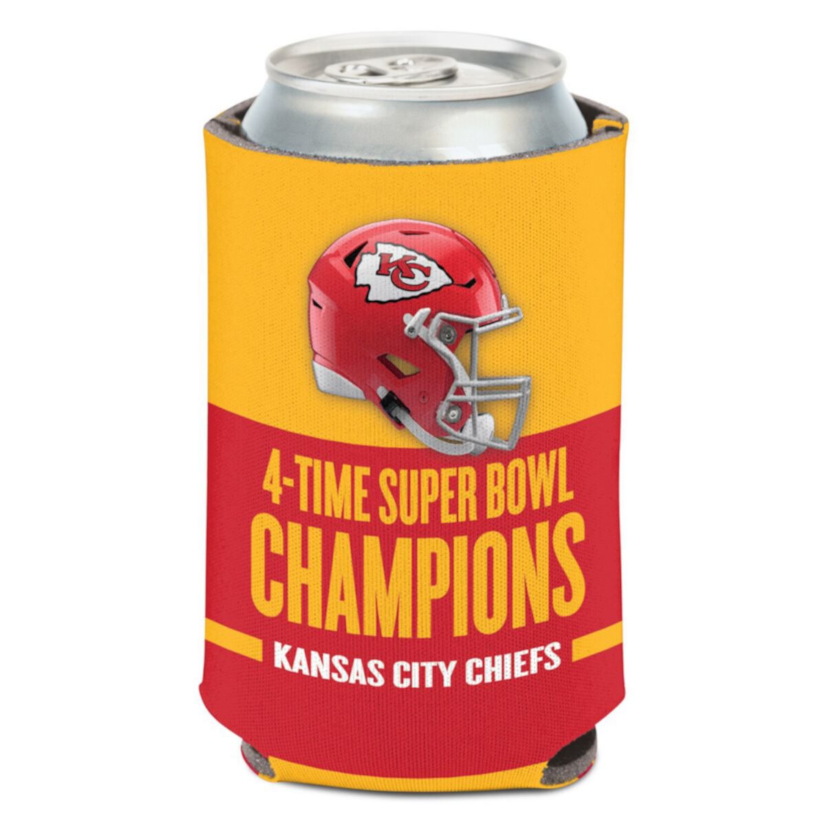 Портативный холодильник WinCraft Kansas City Chiefs Four-Time Super Bowl Champions 12oz. Wincraft