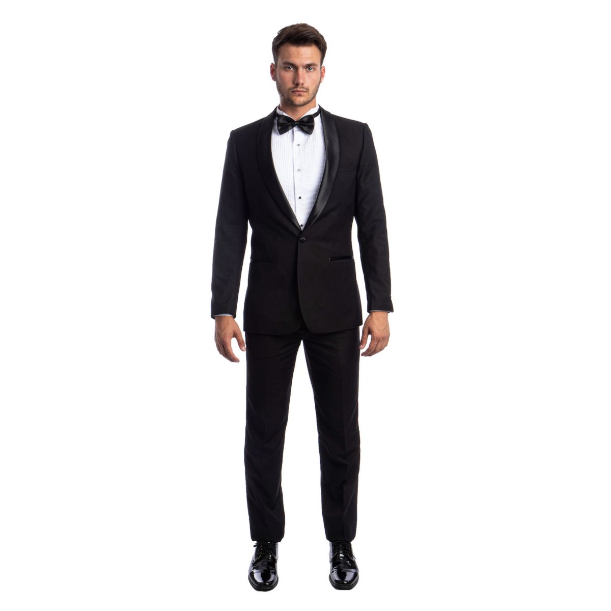 Мужской Костюм Azzuro 2-пiece Tuxedo Set с Атласным Шалевым Воротником Azzuro