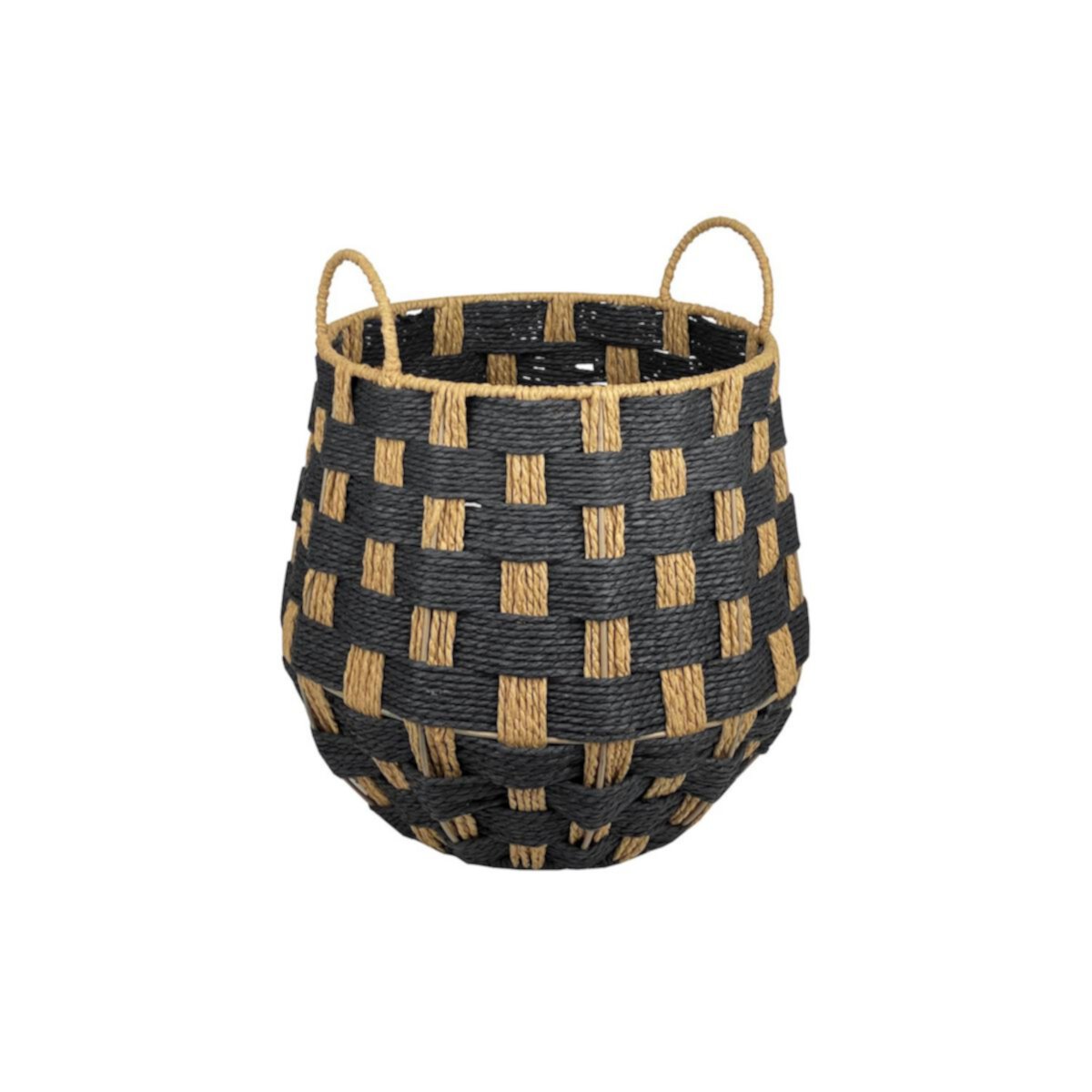 Belle Maison Round Paper Weave Basket Belle Maison