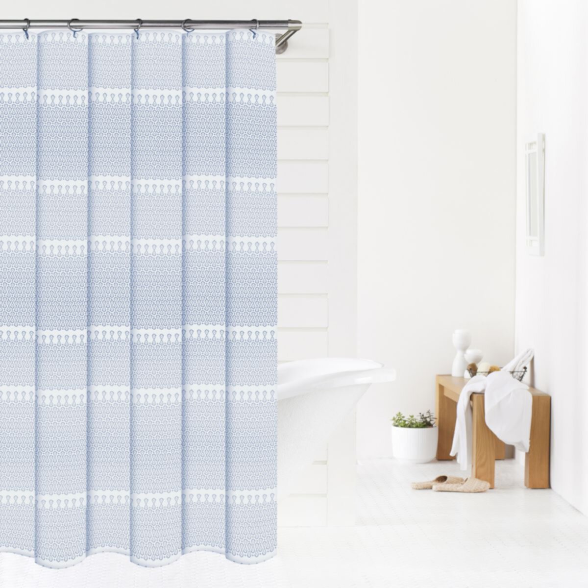 Sonoma Goods For Life® Blue Geo Shower Curtain SONOMA