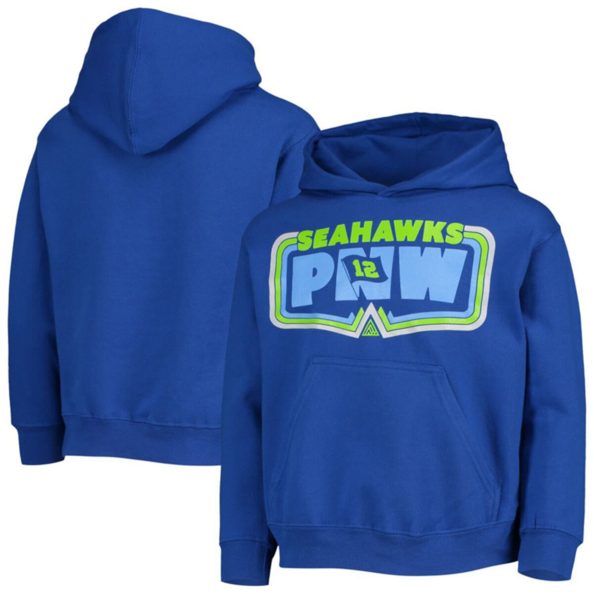 Детская Толстовка THE GREAT PNW Royal Seattle Seahawks Decibel Unbranded