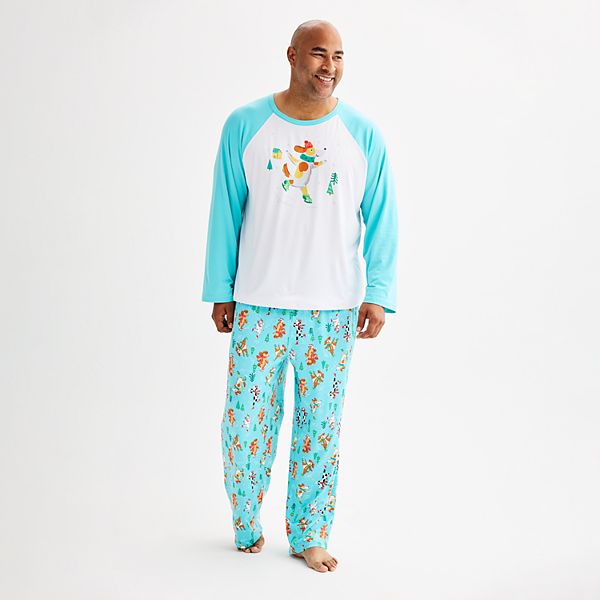 Мужская Пижамы Cuddl Duds Dog Family Pajama Top & Pajama Bottoms Set Jammies For Your Families