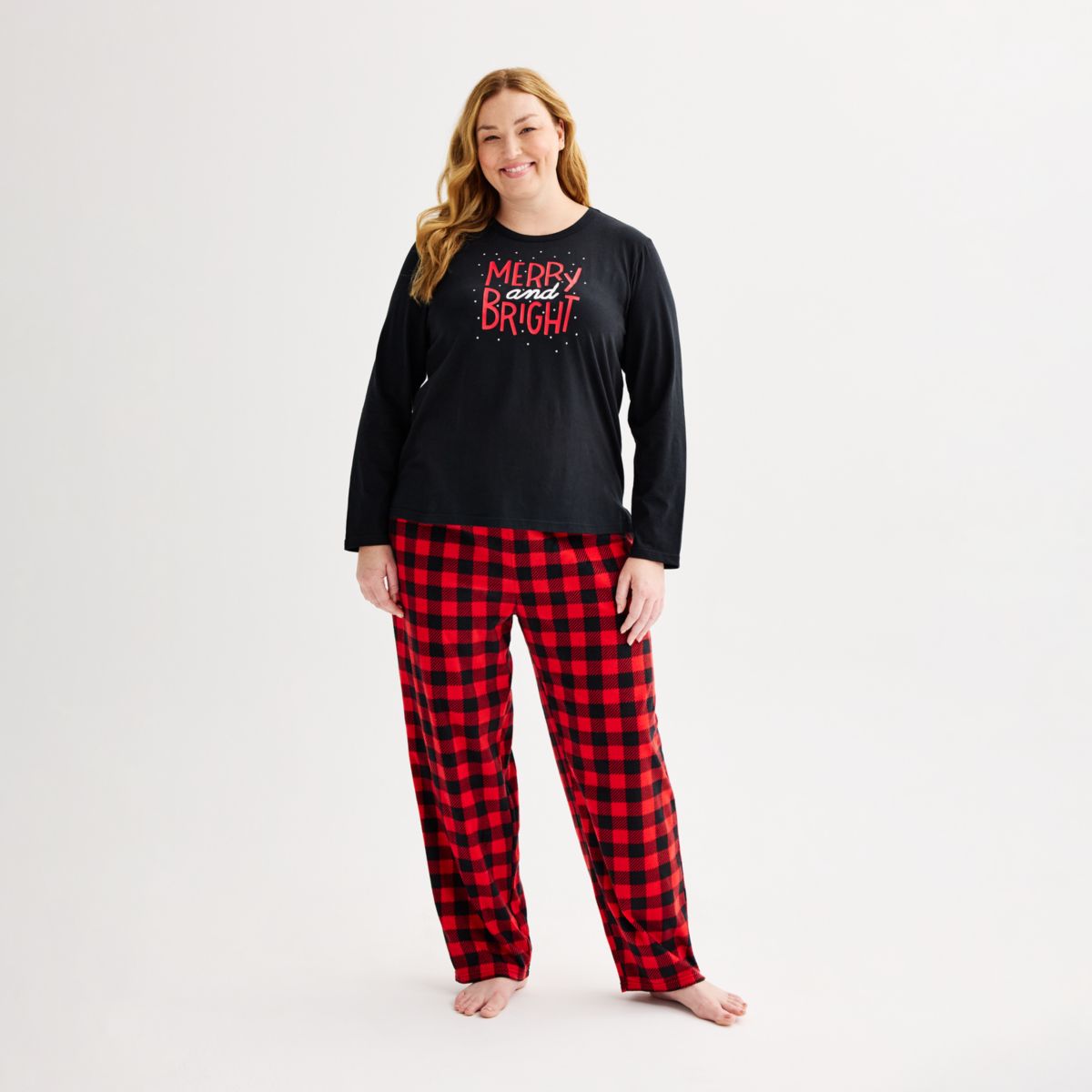 Женские Пижамы Jammies For Your Families Merry & Bright Buffalo Plaid Jammies For Your Families