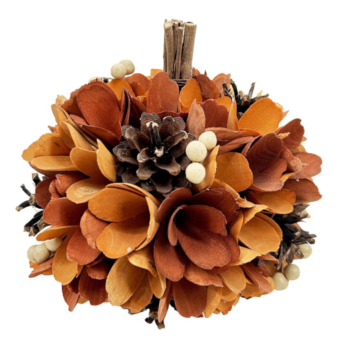 Celebrate Together™ Fall Ombre Wood Curl Pumpkin Celebrate Together