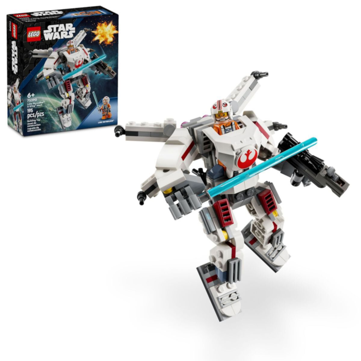 Игровой набор Lego Star Wars Лук Скайуокер X-Wing Мех 75390 (195 деталей) Lego