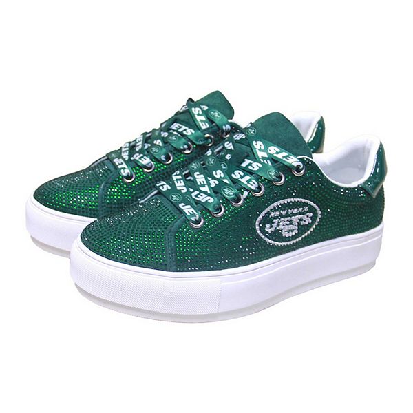 Женские Повседневные кроссовки Cuce Зеленые New York Jets Team Color Crystal Cuce