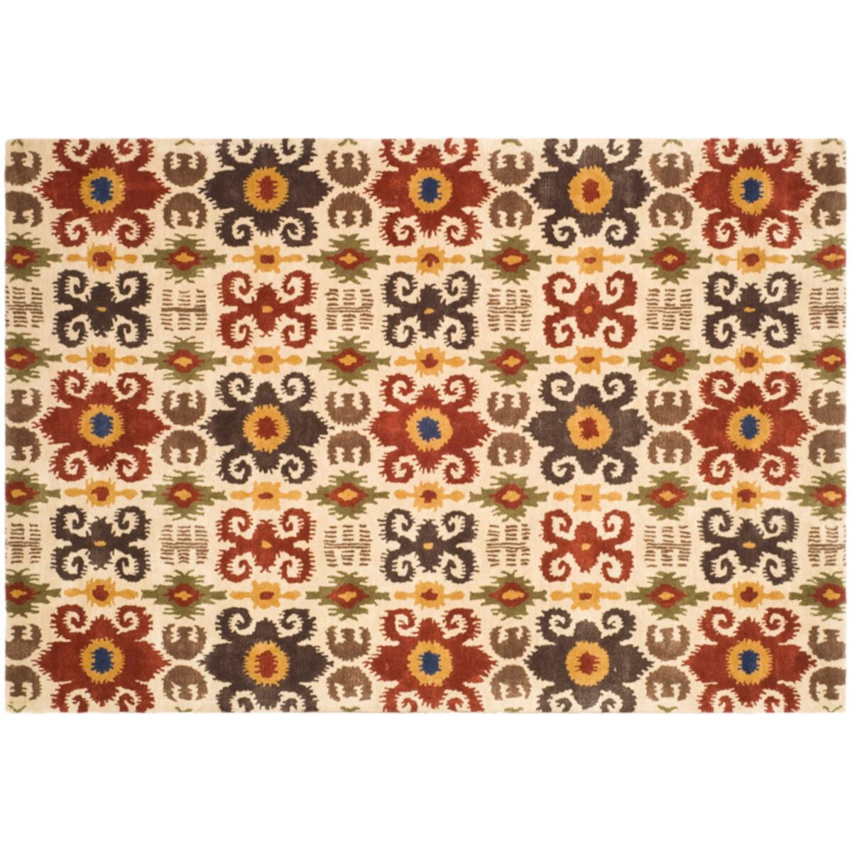 Safavieh Soho Checkerboard Floral Wool Rug Safavieh