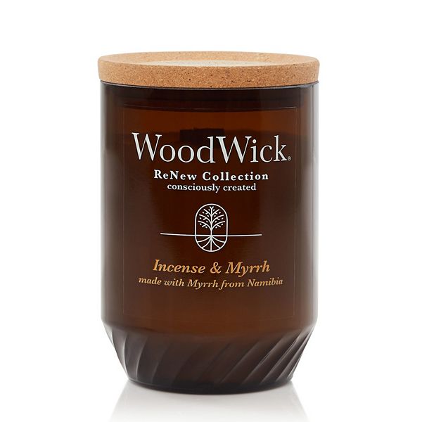 WoodWick® ReNew Incense & Myrrh Large Jar Candle WoodWick