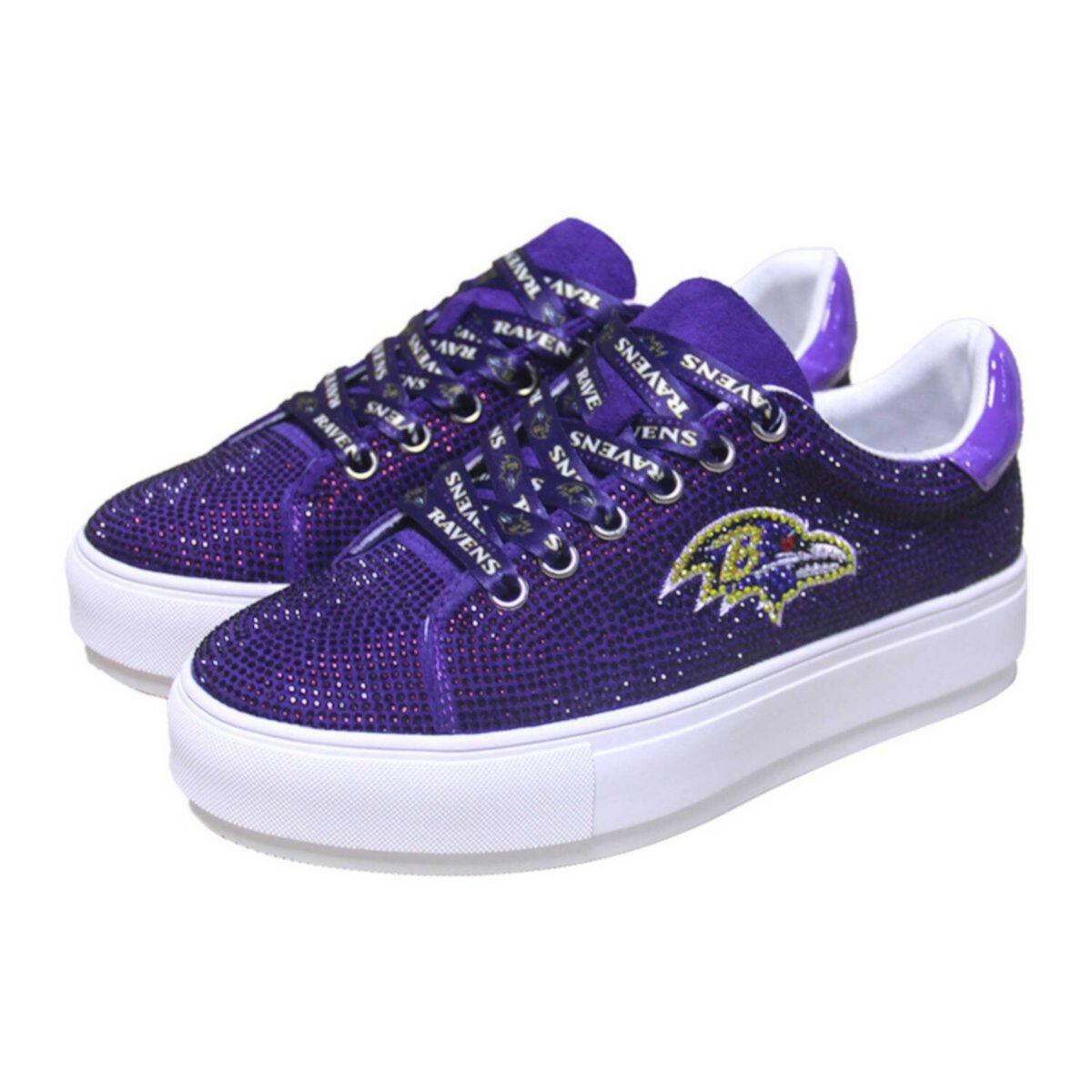 Женские Повседневные кроссовки Cuce Фиолетовые Baltimore Ravens Cuce