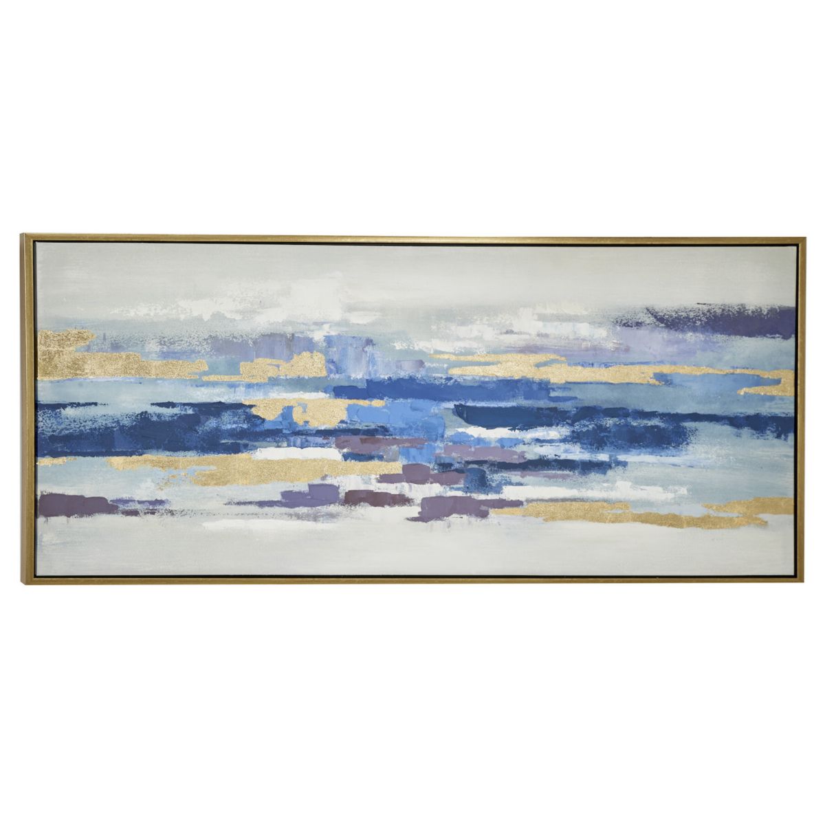 Stella & Eve Polystone Blue Abstract Framed Wall Art Stella & Eve