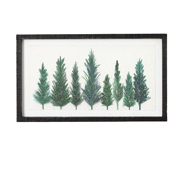 Sullivans Pine Tree Watercolor Wall Art Haven Living