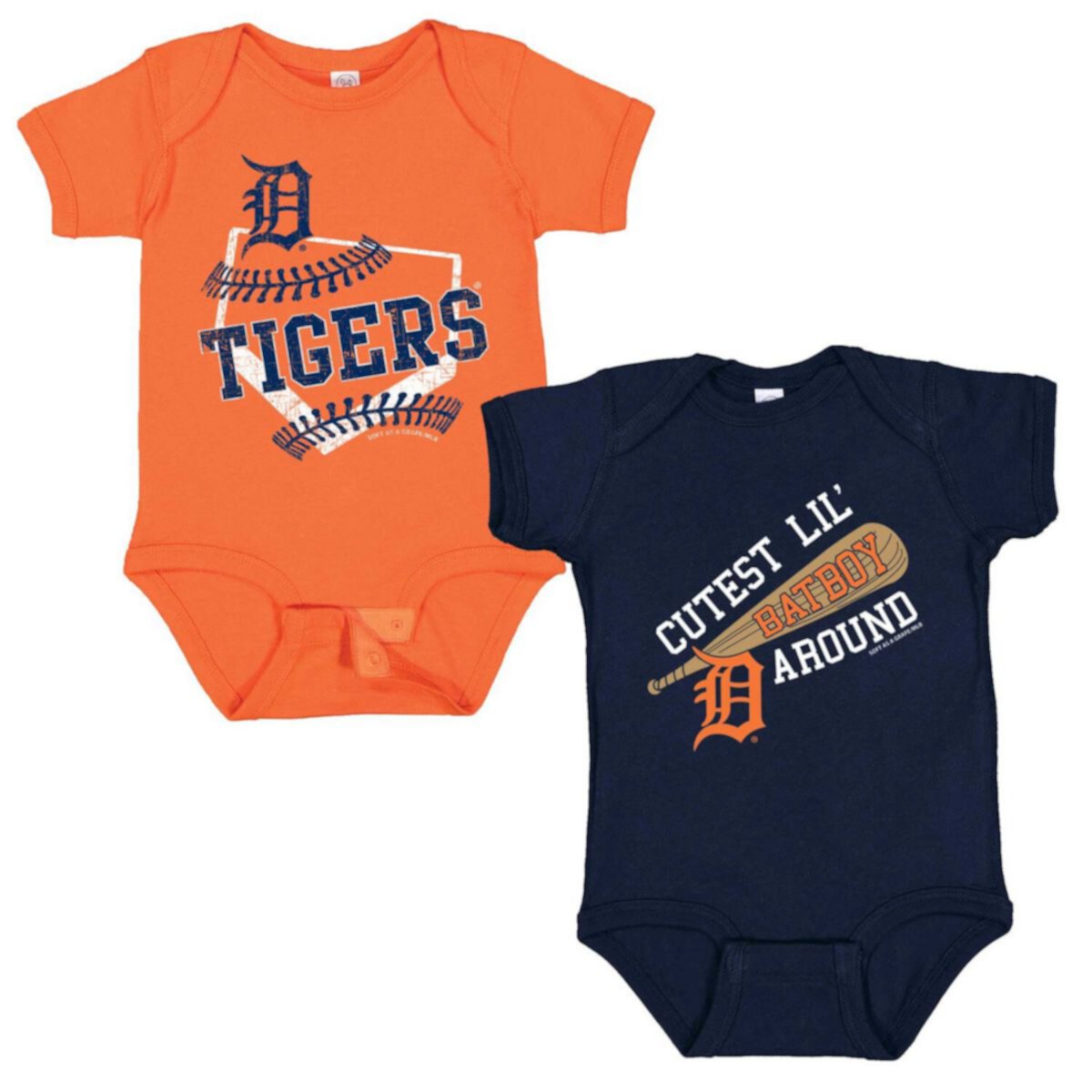 Детские Боди Soft As A Grape Detroit Tigers 2-Pack Soft As A Grape