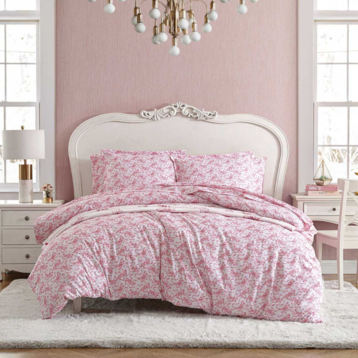 Betsey Johnson Ballet Bows Pink Duvet Set Betsey Johnson