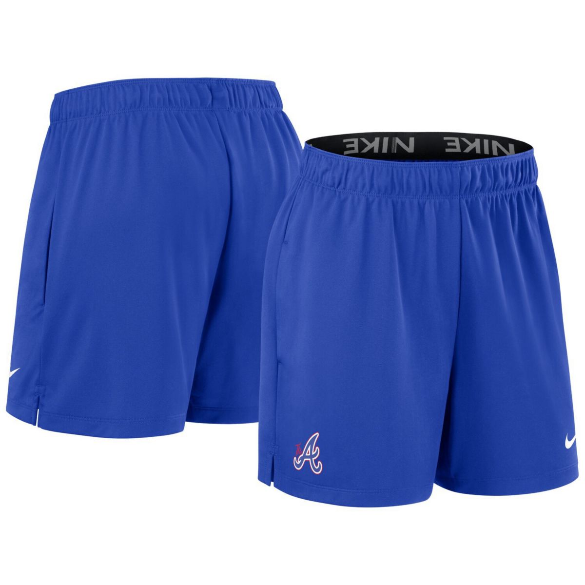 Женские Спортивные шорты Nike Royal Atlanta Braves Authentic Collection City Connect Practice Nike