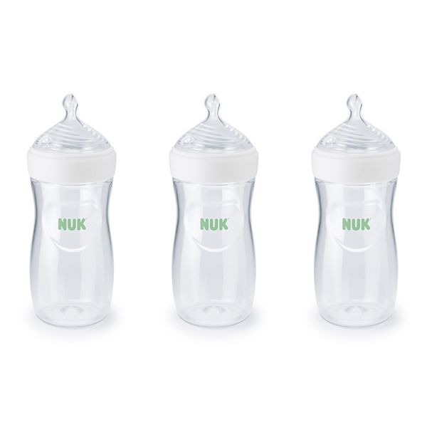 NUK Simply Natural 9 oz. Bottle with SafeTemp 3-Pack NUK