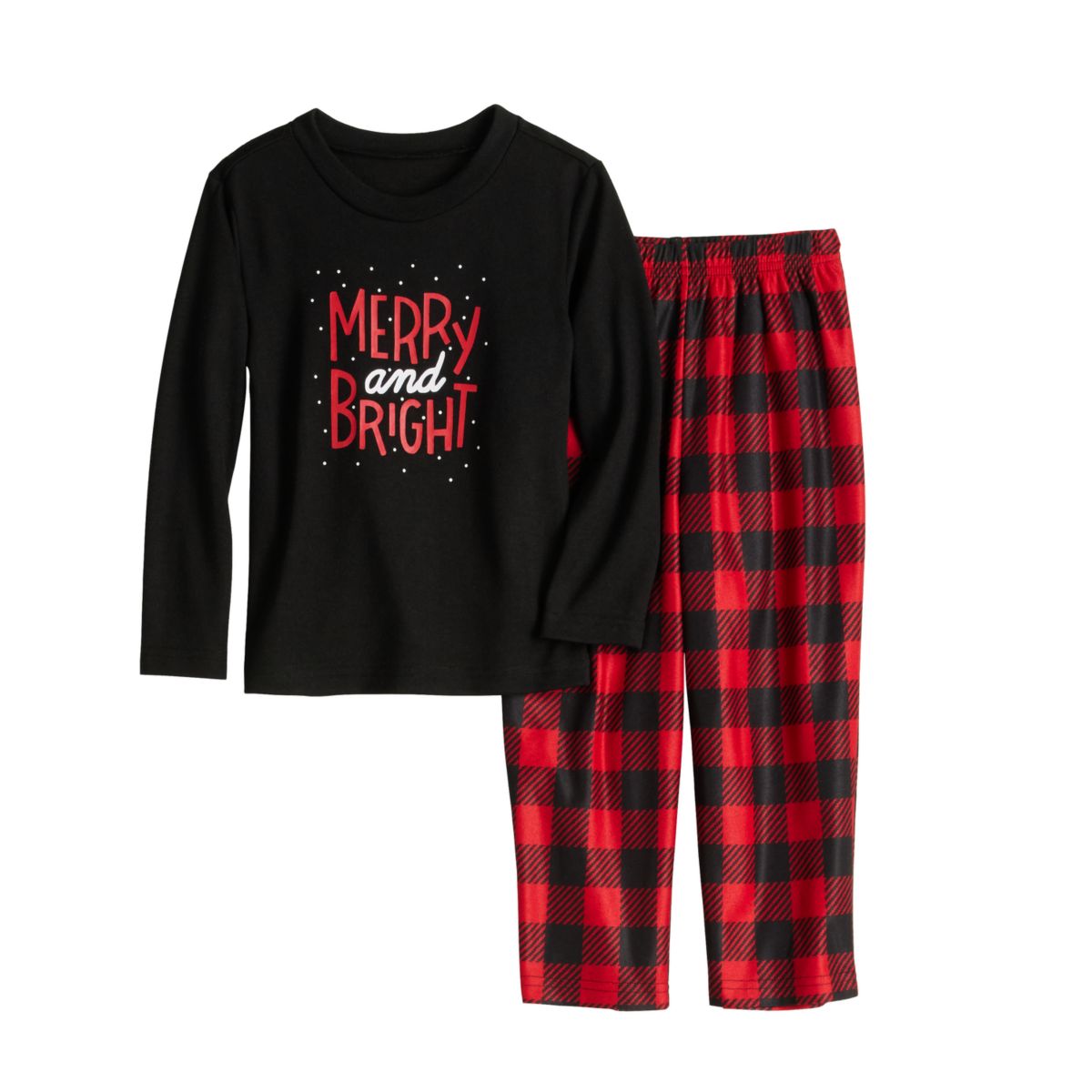 Детские Пижамы Jammies For Your Families Merry & Bright Buffalo Plaid Jammies For Your Families