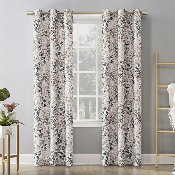 No. 918 Amelie Botanical Print Room Darkening Grommet Curtain Panel No. 918