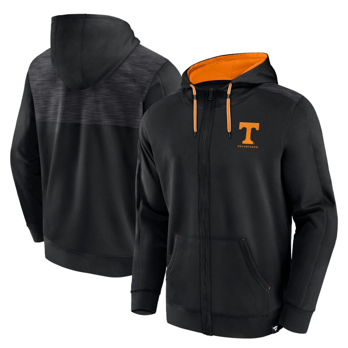 Мужская Футболка Fanatics Black Tennessee Volunteers Power Index Full-Zip Hoodie Fanatics