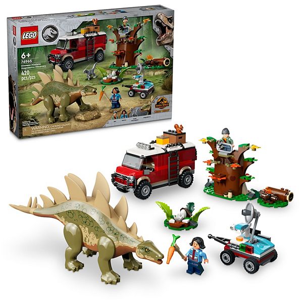 Конструктор Jurassic World: Открытие Стегозавра 76965, 420 деталей, для детей от 6 лет Lego