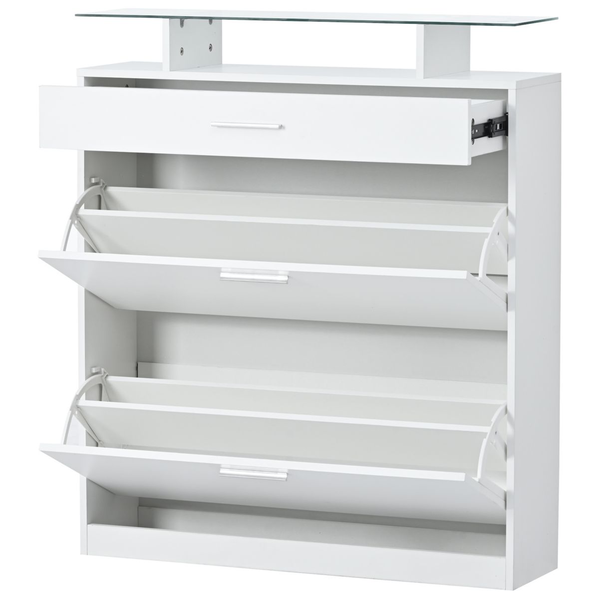 Merax Free Standing Shoe Rack With Led Light For Hallway Merax