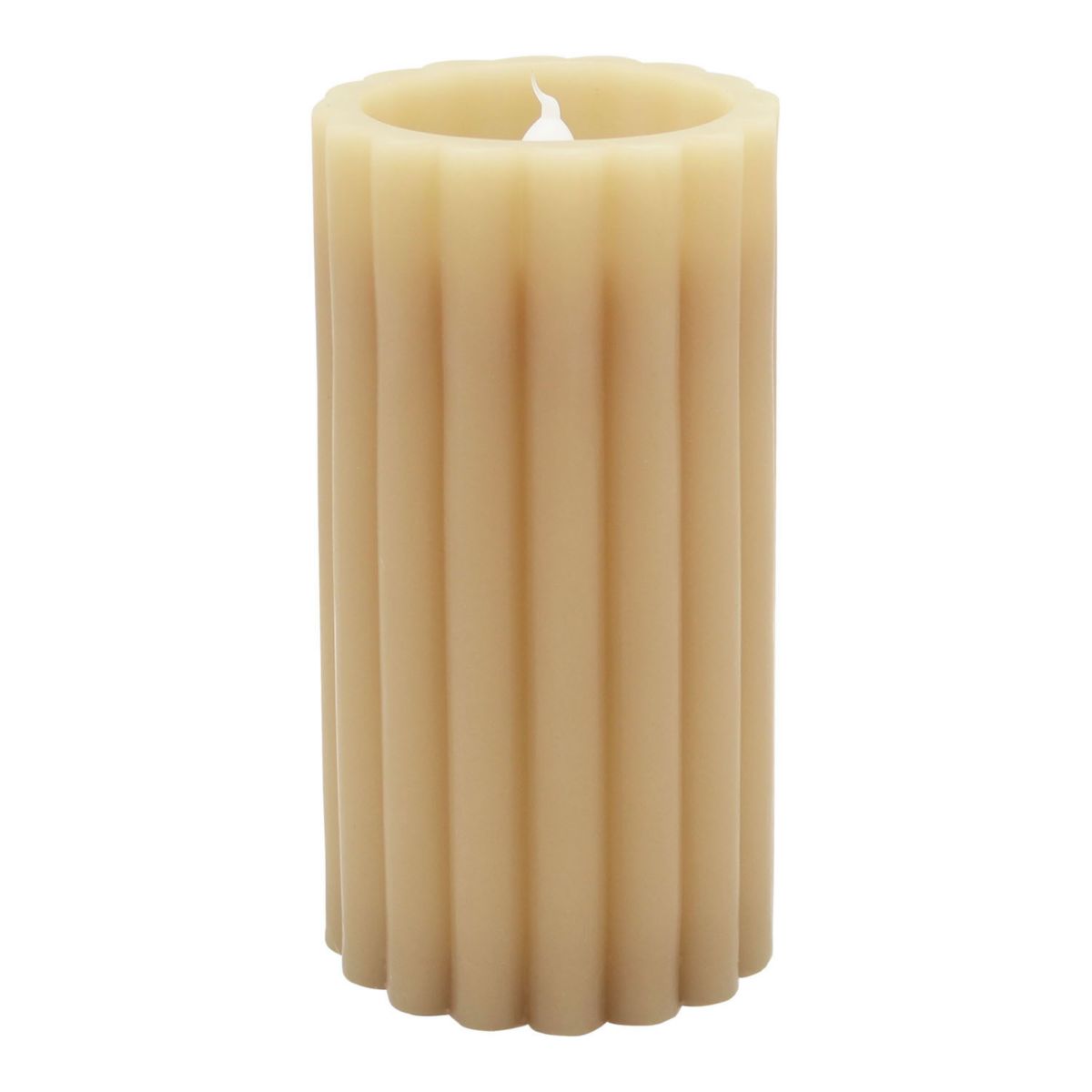 Sonoma Goods For Life® Natural Ribbed LED Candle SONOMA