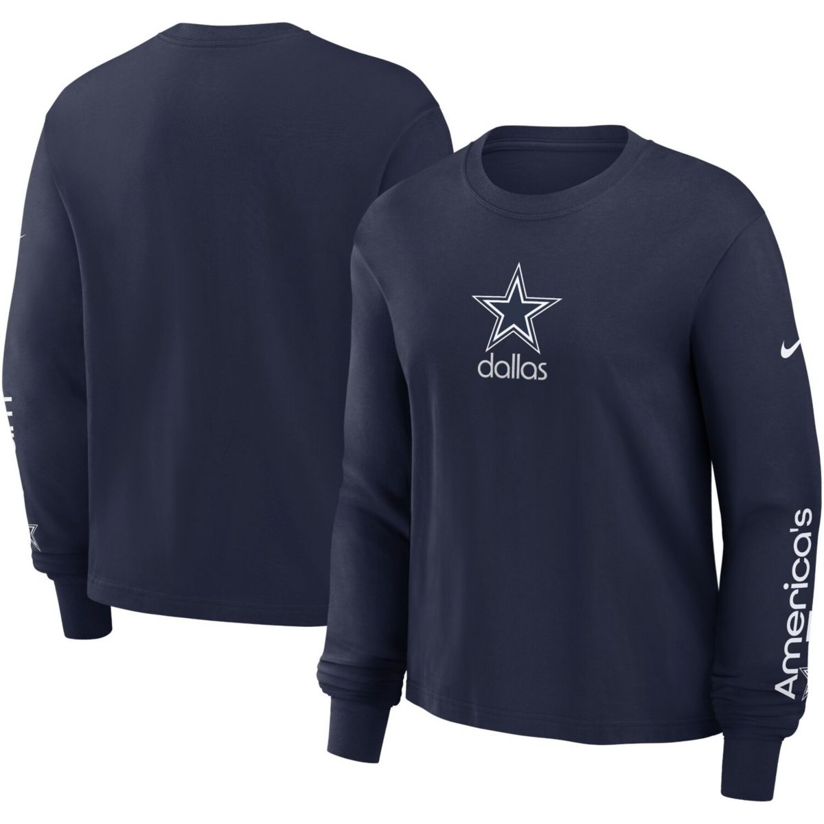 Женская Футболка Nike Navy Dallas Cowboys Boxy Nike