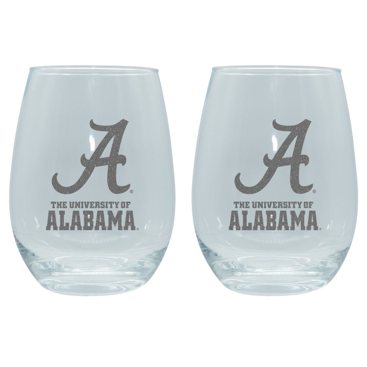 The Memory Company Alabama Crimson Tide 2-Pack 15oz. Stemless Wine Glass Set The Memory Company