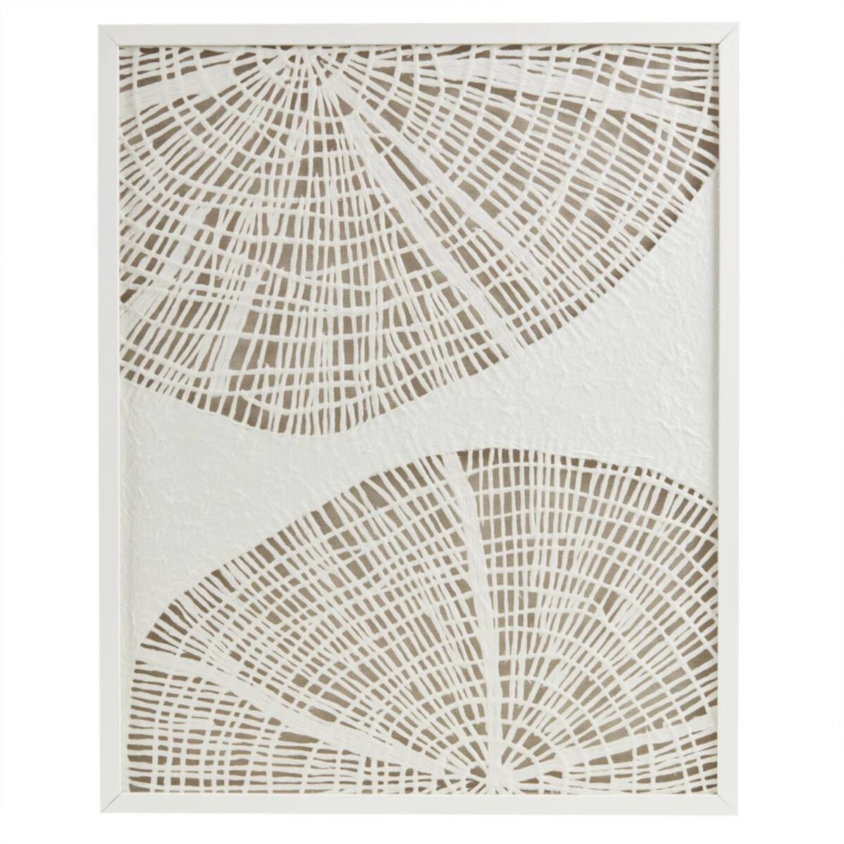 Madison Park Solana Framed Abstract Coastal Rice Shadowbox Wall Decor Madison Park