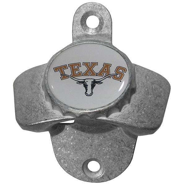 Настенный открывалка для бутылок с логотипом Texas Longhorns, цинковый сплав, 7 см x 24.7 см x 7 см Siskiyou