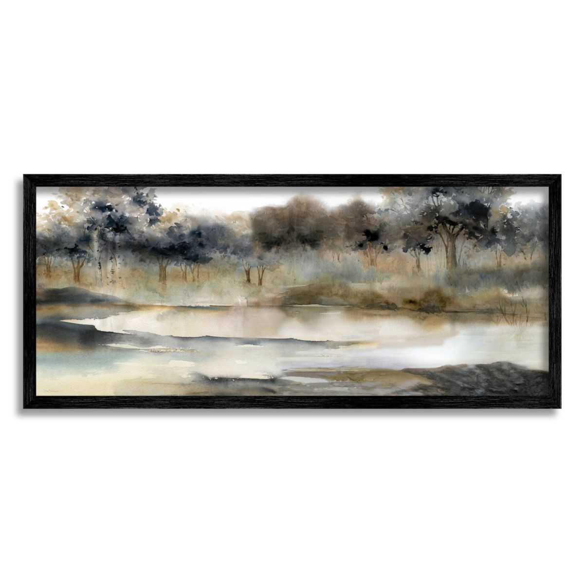 Stupell Home Decor Trees Lakeside Landscape Framed Wall Art Stupell Home Decor