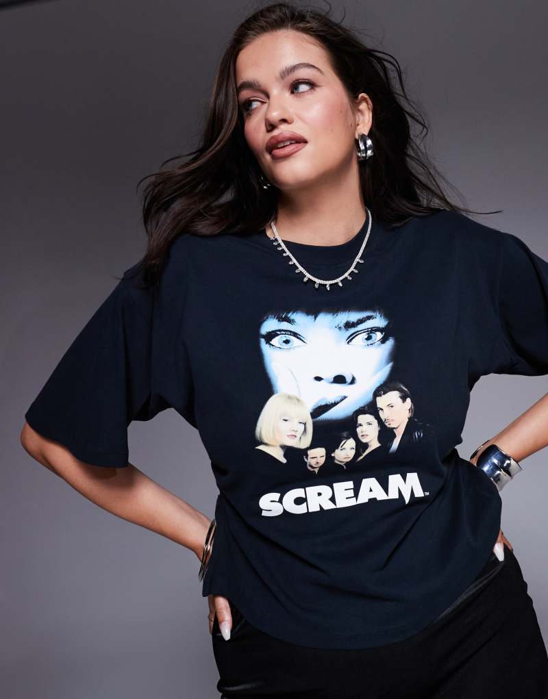 Женская Футболка ASOS Curve Scream ASOS Curve