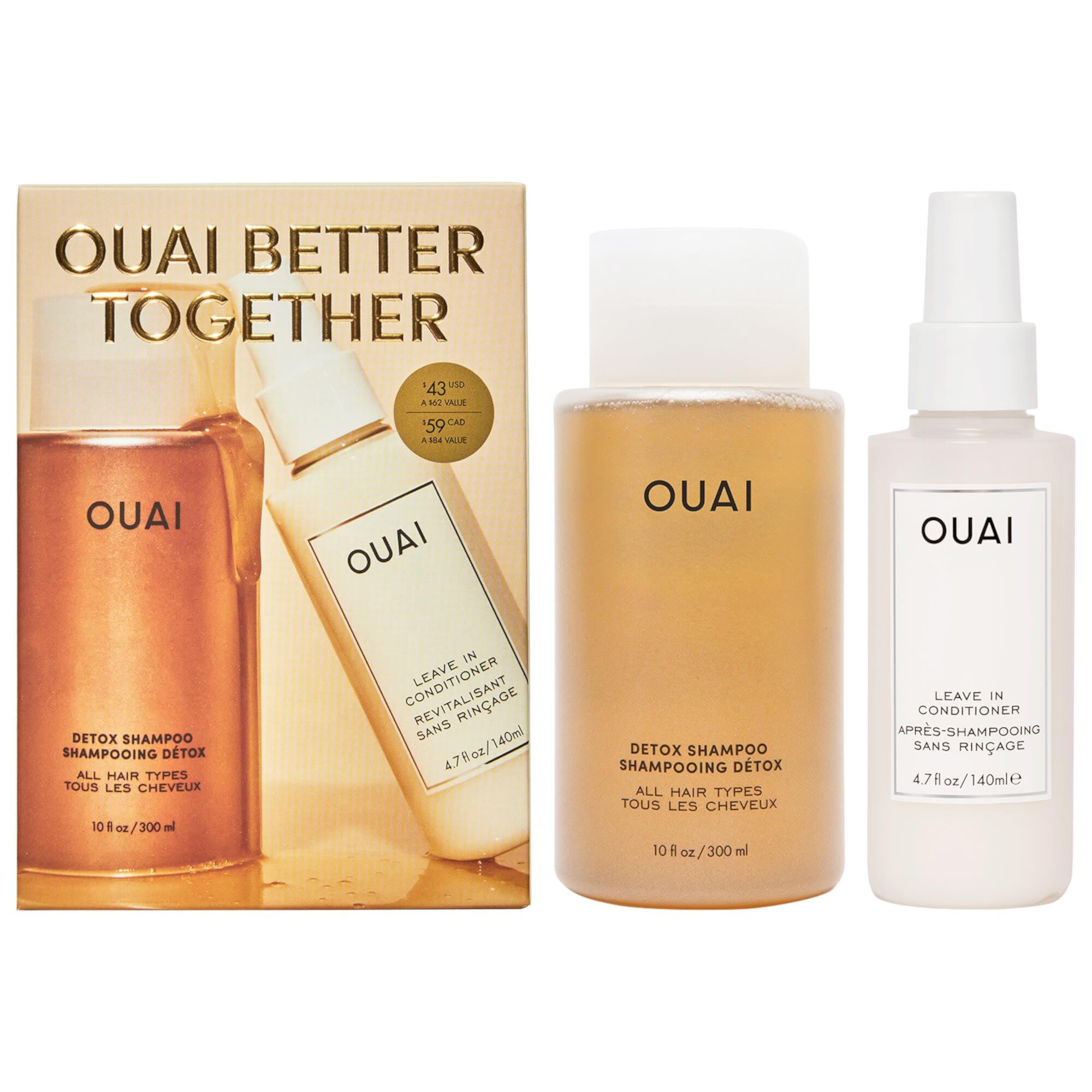 Detox Shampoo & Leave In Conditioner Value Set OUAI