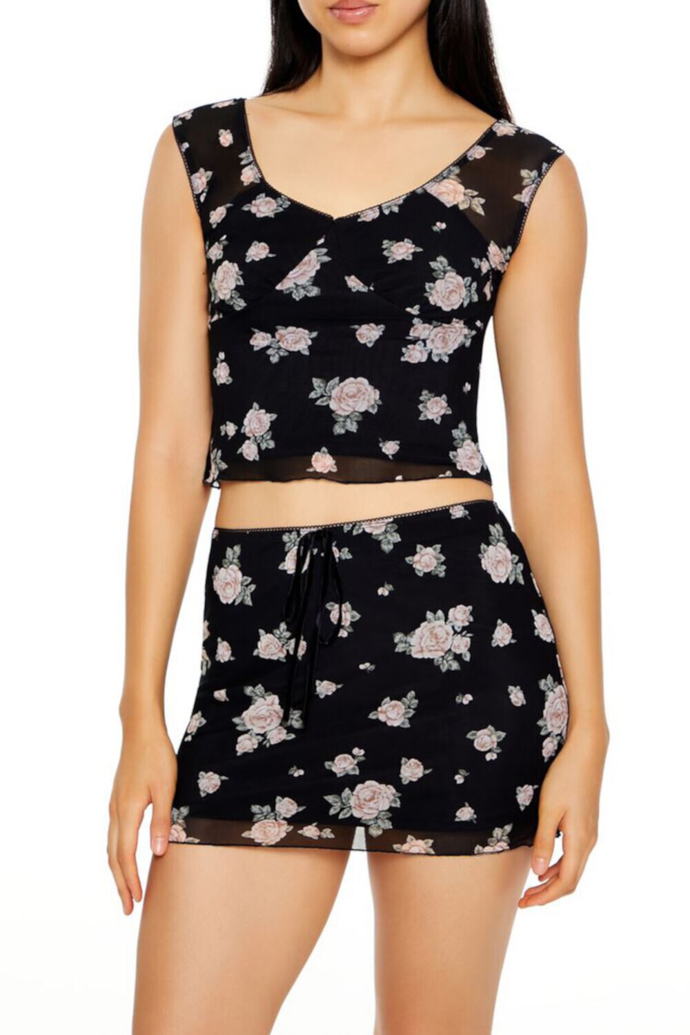 Женская Майка FOREVER21 Floral Print FOREVER21