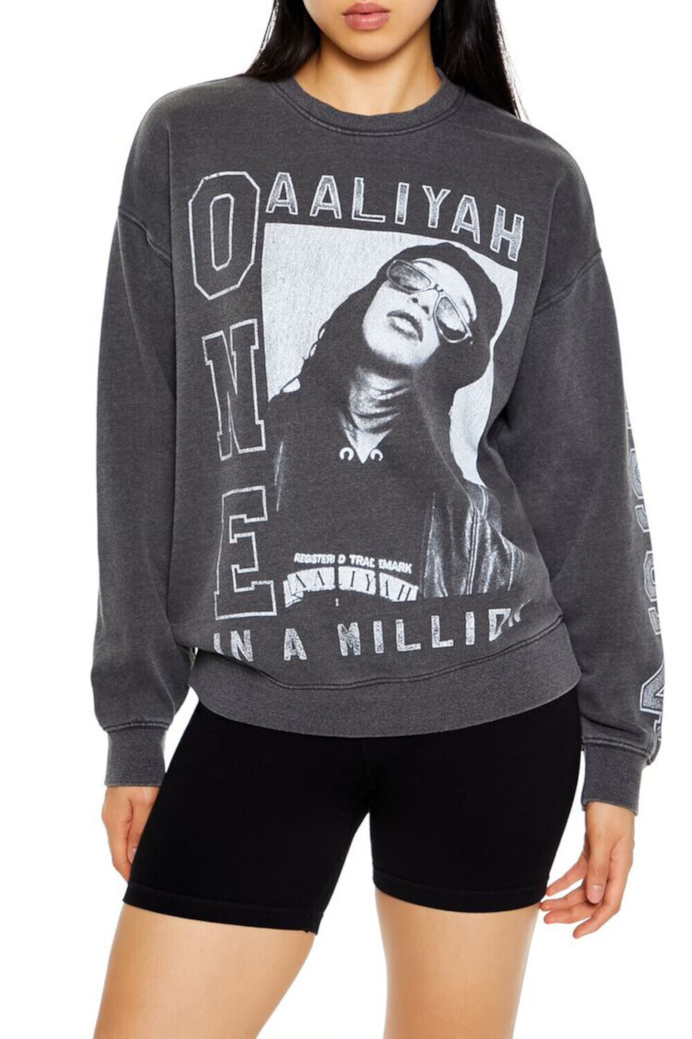 Женский Пуловер FOREVER21 Aaliyah Graphic FOREVER21