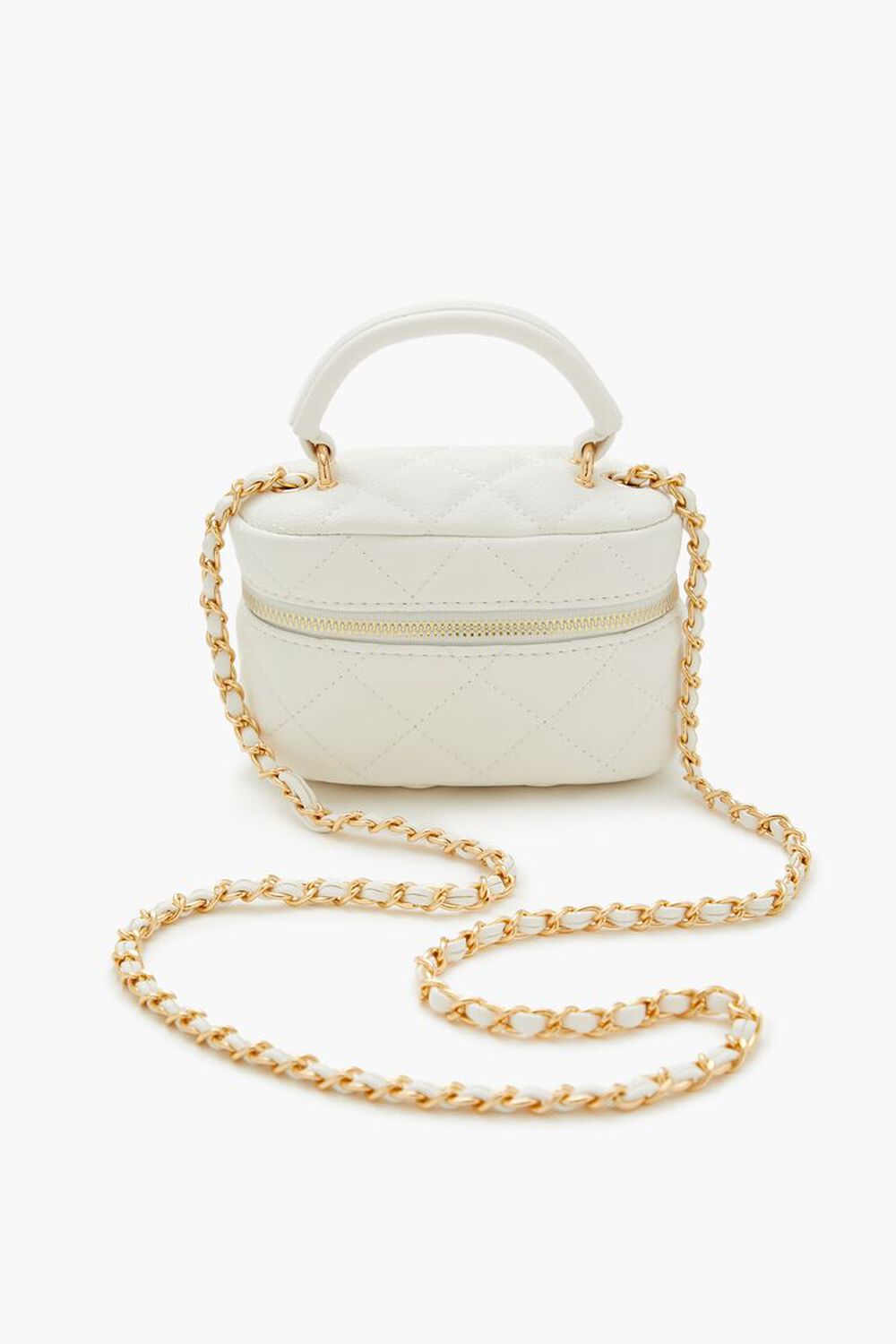 Quilted Zip-Around Crossbody Bag FOREVER21