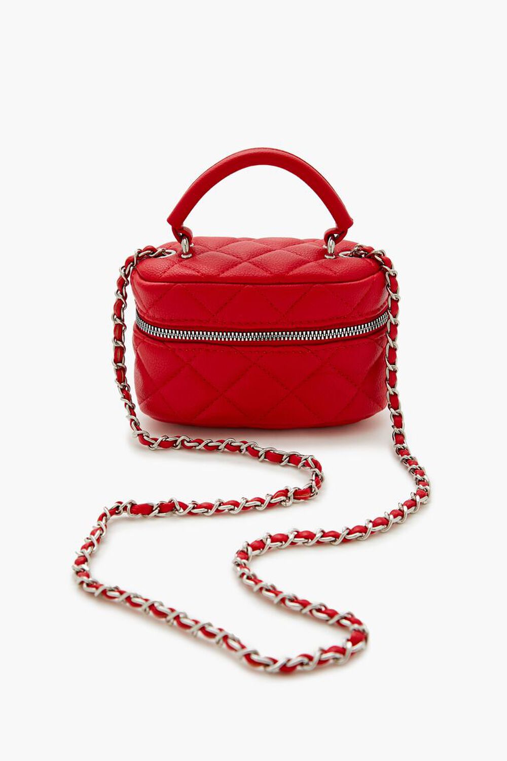 Quilted Zip-Around Crossbody Bag FOREVER21