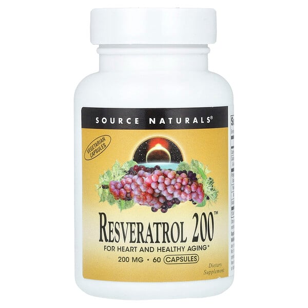 Resveratrol 200™, 200 mg, 60 Capsules (Капсулы) Source Naturals