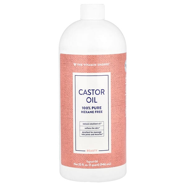 Castor Oil, 32 fl oz (946 ml) The Vitamin Shoppe