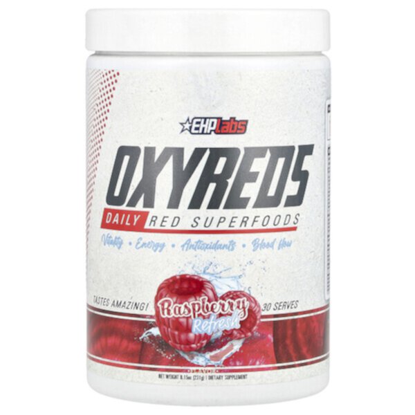 Oxyreds, Daily Red Superfoods, Raspberry Refresh , 8.15 oz (Унции) (231 g) EHPlabs