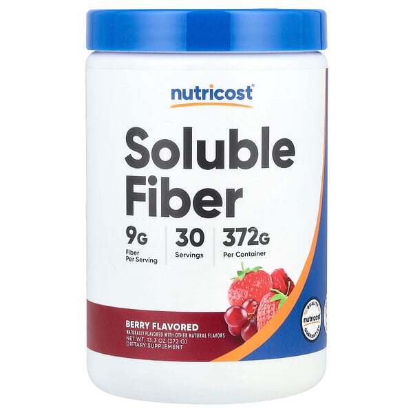 Soluble Fiber, Berry, 13.3 oz (Унции) (372 g) Nutricost