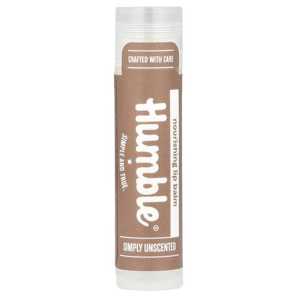 Nourishing Lip Balm, Unscented, 0.15 oz (4.25 g) Humble Brands