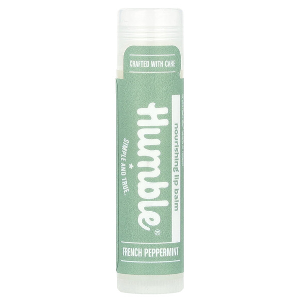 Nourishing Lip Balm, French Peppermint, .15 oz (4.25 g) Humble Brands