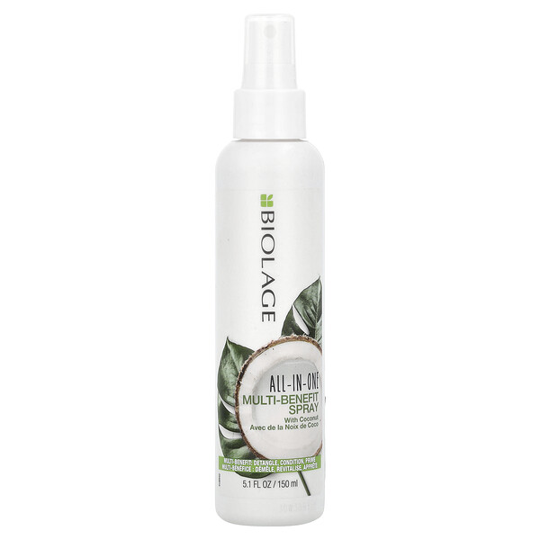 All-In-One Multi-Benefit Spray, with Coconut , 5.1 fl oz (150 ml) BIOLAGE