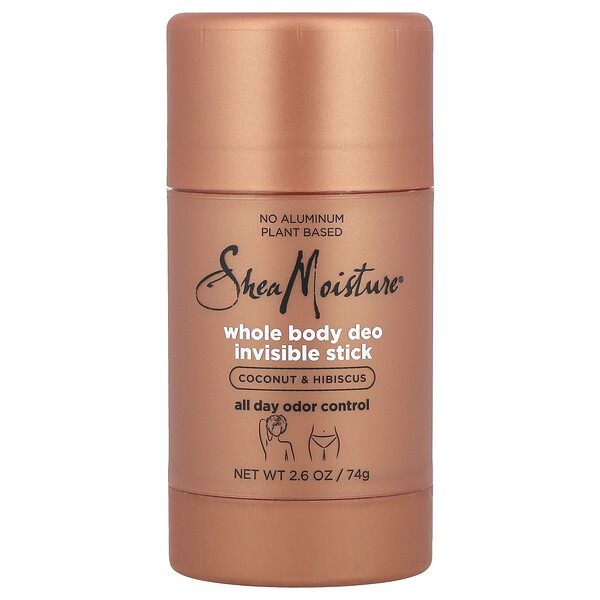 Whole Body Deo Invisible Stick, Coconut & Hibiscus, 2.6 oz (74 g) SheaMoisture